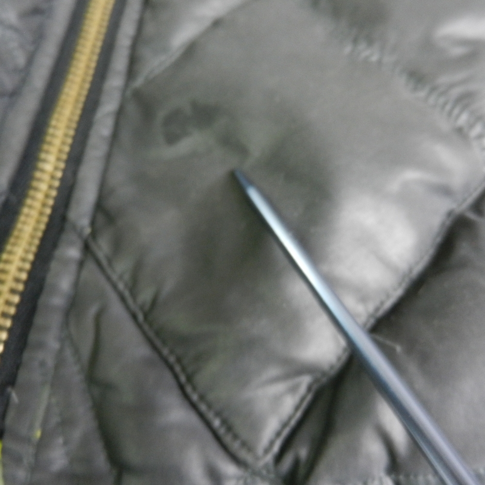 Eddie Bauer Jacket Coat Womens Goose Down Diamond Quilted Skyliner Gray Medium - Picture 5 of 16